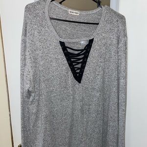 Inspired Hearts Long Sleeve Grey shirt